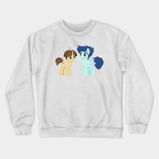 Curly Winds and Wiz Kid ponies Crewneck Sweatshirt